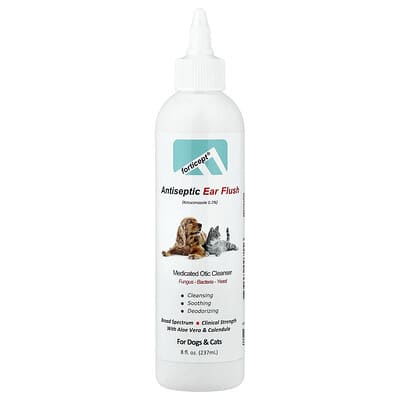 Antiseptic Ear Flush, For Dogs & Cats, 8 fl oz (237 ml)