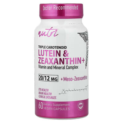 Lutein & Zeaxanthin+, 60 Vegan Capsules