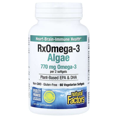 RxOmega3 Algae, 60 Vegetarian Softgels