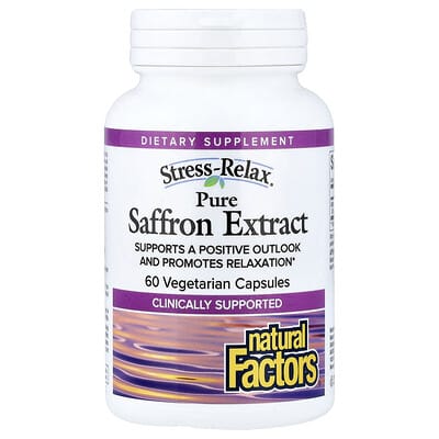 Stress-Relax®, Pure Saffron Extract, 60 Vegetarian Capsules (28 mg per Capsule)
