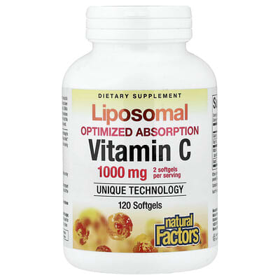 Липосомальный витамин C, 120 мягких капсул (500 mg на капсулу)