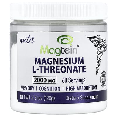 Magtein® Магний L-треонат, 4.24 oz (120 g)