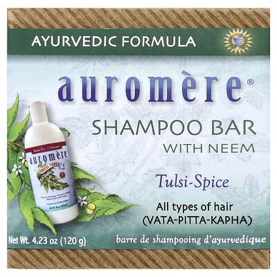 Shampoo Bar With Neem, Tulsi-Spice, 4.23 oz (120 g)