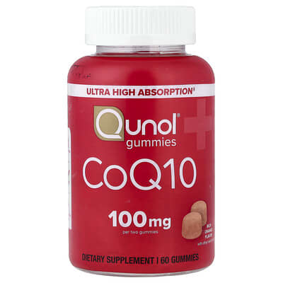 CoQ10 Gummies, Rich Orange, 60 Gummies (50 mg per Gummy)