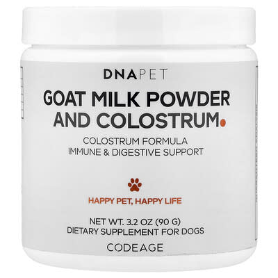 DNA Pet, Goat Milk Powder and Colostrum, For Dogs, 3.2 oz (90 g)