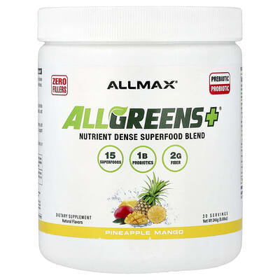 ALLGREENS+®, ананас-манго, 8.68 oz (246 g)