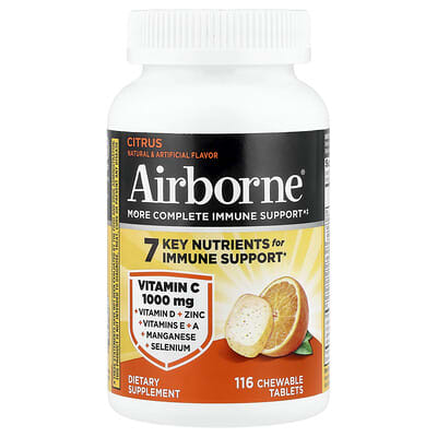 Immune Support, Citrus, 116 жевательных таблеток