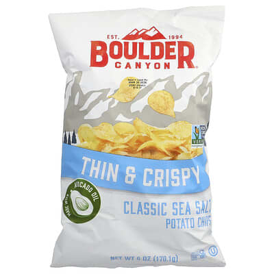 Картофель фри Thin & Crispy, классическая морская соль, 6 oz (170.1 g)