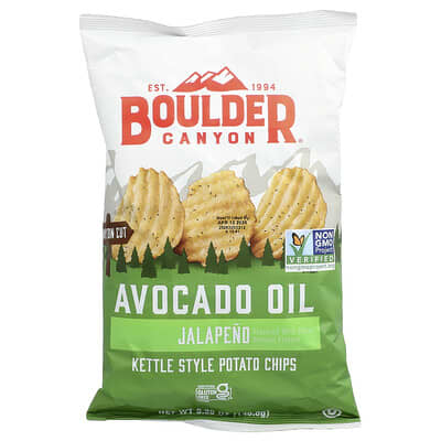 Картофель фри с маслом авокадо и халапеньо Boulder Canyon, 5.25 oz