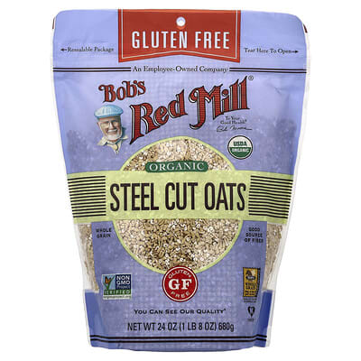 Organic Steel Cut Oats, 24 oz (680 g)