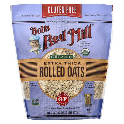 Organic Rolled Oats, Extra Thick, 32 oz (907 g)