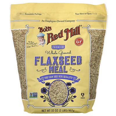 Цельнозерновая молотая мука из семян льна Bob's Red Mill 32 oz (907 g)