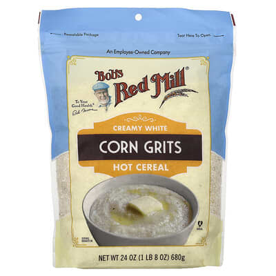 Bob's Red Mill Кукурузная крупа Creamy White Corn Grits, 24 Oz