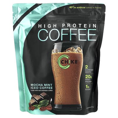 High Protein Iced Coffee, Mocha Mint, 14.8 oz (420 g)