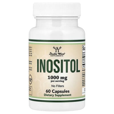 Инозитол Double Wood Supplements, 60 капсул (500 mg per Capsule)