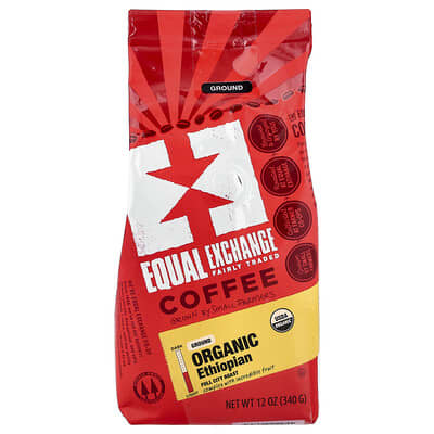 Кофе Organic Coffee Ethiopian Ground Full City Roast 12 oz (340 g)