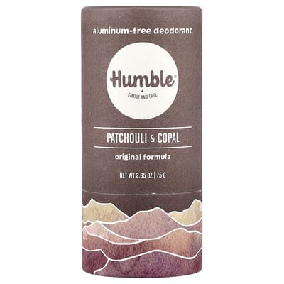 Дезодорант без алюминия Humble Brands Patchouli & Copal, 2.65 oz (75 g)