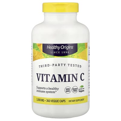 Vitamin C, 1,000 mg, 360 Veggie Caps
