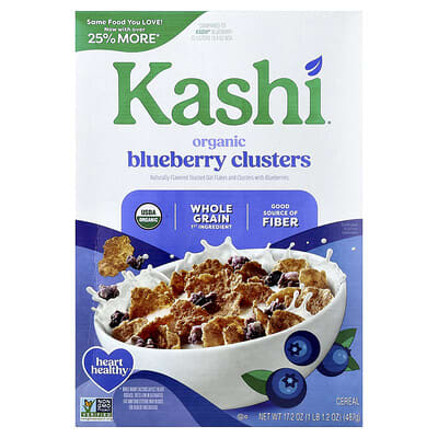Organic Cereal, Blueberry Clusters, 17.2 oz (487 g)