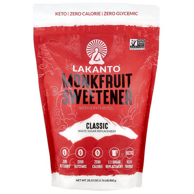 Подсластитель из монаньего дерева с эритритом, классический, 28.22 oz (800 g)