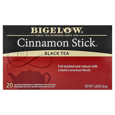Black Tea, Cinnamon Stick®, 20 Tea Bags, 1.28 oz (36 g)