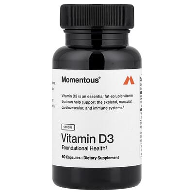 Витамин D3, 125 mg (5,000 IU), 60 капсул