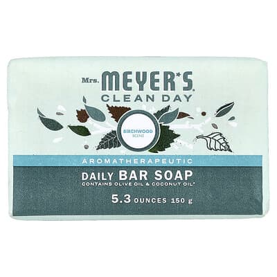 Aromatherapeutic, Daily Bar Soap, Birchwood, 5.3 oz (150 g)