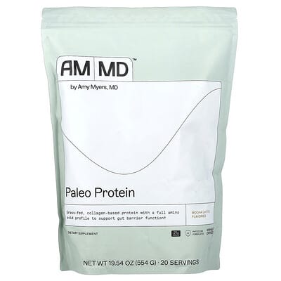 Paleo Protein, Mocha Latte, 19.54 oz (554 g)