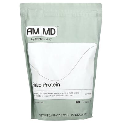 Paleo Protein, Unflavored, 21.59 oz (612 g)