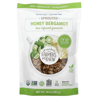 Sprouted Tea-Infused Granola, Honey Bergamot, 10 oz (283 g)