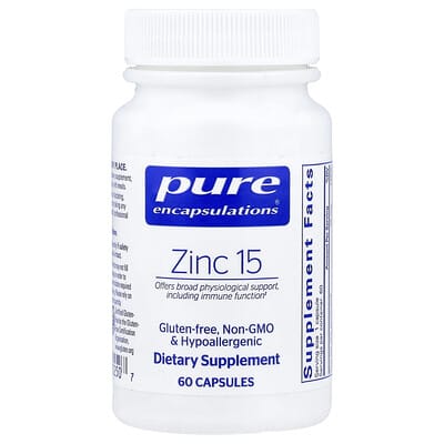 Zinc 15, 60 Capsules (15 mg per Capsule)
