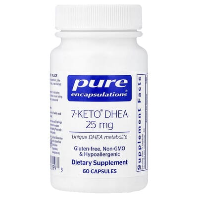 Pure Encapsulations 7-Keto® DHEA, 25 mg, 60 капсул