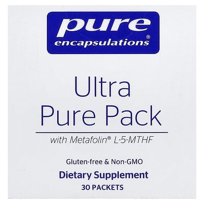 Pure Encapsulations Ultra Pure Pack с Metafolin® L-5-MTHF, 30 пакетиков