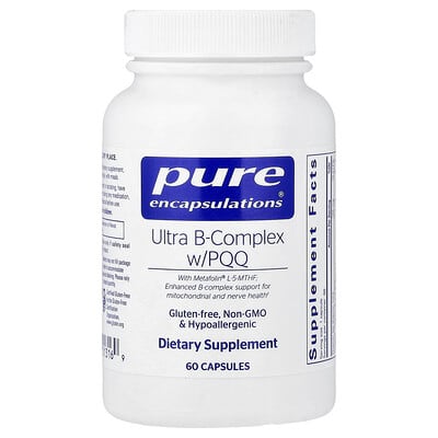Ultra-B-Complex With PQQ, 60 Capsules