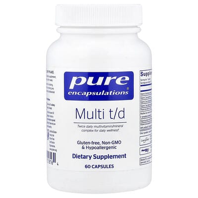 Мультивитамины Pure Encapsulations Multi T/D 60 Capsules