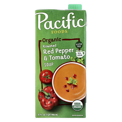 Organic Roasted Red Pepper & Tomato Soup, 32 fl oz (946 ml)