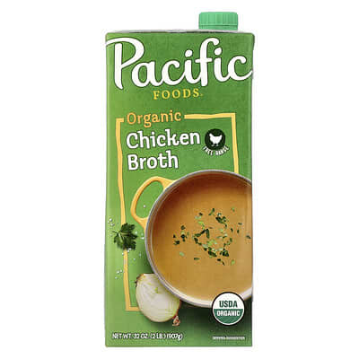 Куриный бульон Pacific Foods Organic Free Range, 32 oz (907 g)