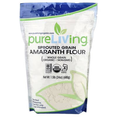 Organic Sprouted Grain Amaranth Flour, 24 oz (680 g)