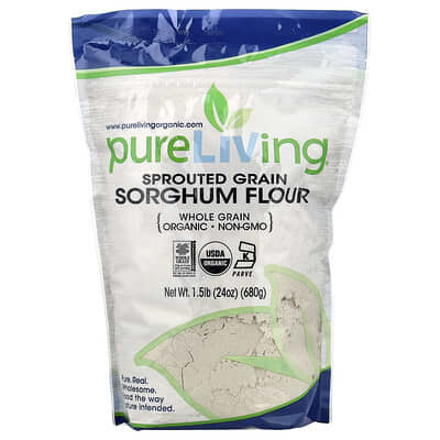 Organic Sprouted Grain Sorghum Flour, 24 oz (680 g)