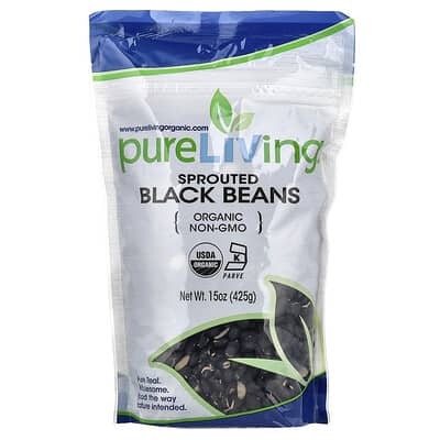Pure Living органическая черная фасоль, 15 oz (425 g)