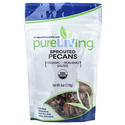 Органические пекан Pure Living, соленые, 6 oz (170 g)