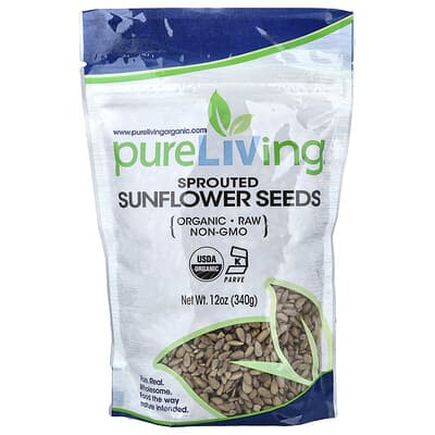 Organic Sprouted Sunflower Seeds, 12 oz (340 g)
