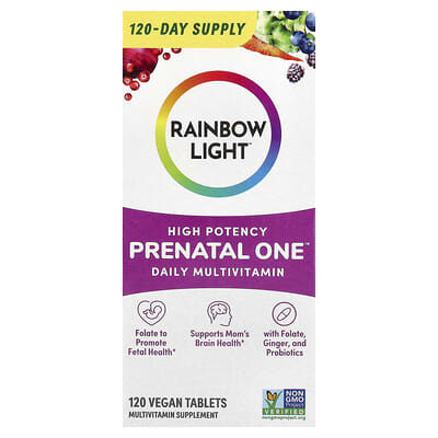 Prenatal One™ Daily Multivitamin, High Potency, 120 Vegan Tablets