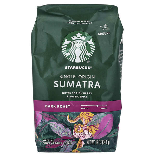 Sumatra Coffee, Ground, Dark Roast, 12 oz (340 g)