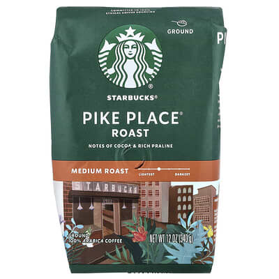 Starbucks Pike Place® кофе молотый, средняя обжарка, 12 oz (340 g)