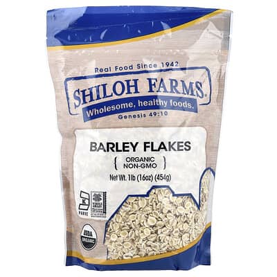 Organic Barley Flakes, 16 oz (454 g)