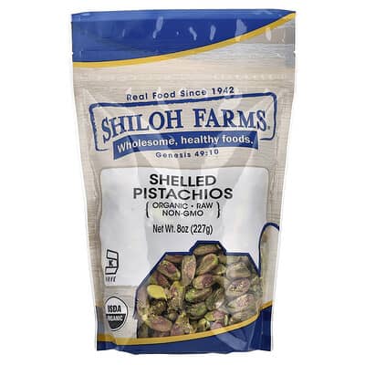 Shiloh Farms органические очищенные фисташки, 8 oz (227 g)