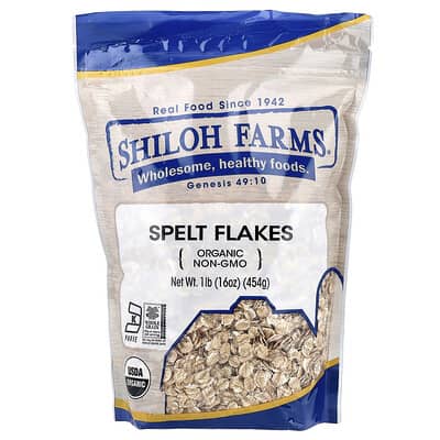 Organic Spelt Flakes, 16 oz (454 g)