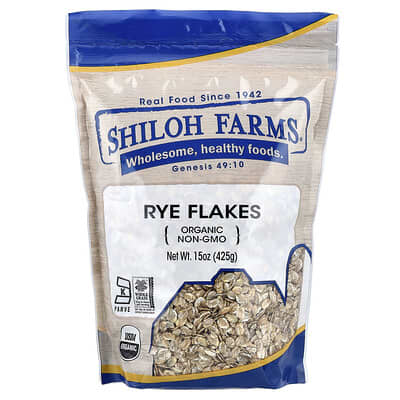 Organic Rye Flakes, 15 oz (425 g)