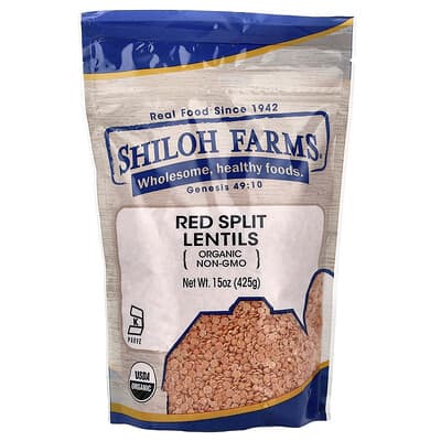 Organic Red Split Lentils, 15 oz (425 g)